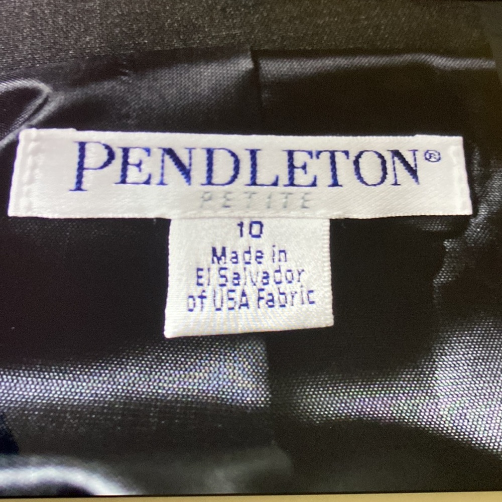 Pendleton Virgin Wool Lycra Gray Beautifully Tail… - image 3